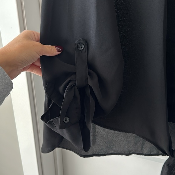 Chico’s Black Button Blouse - Picture 3 of 6